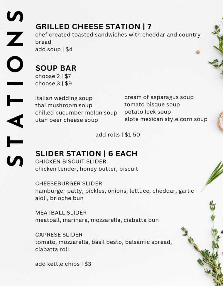 Market Catering Wedding Menu - Page 13