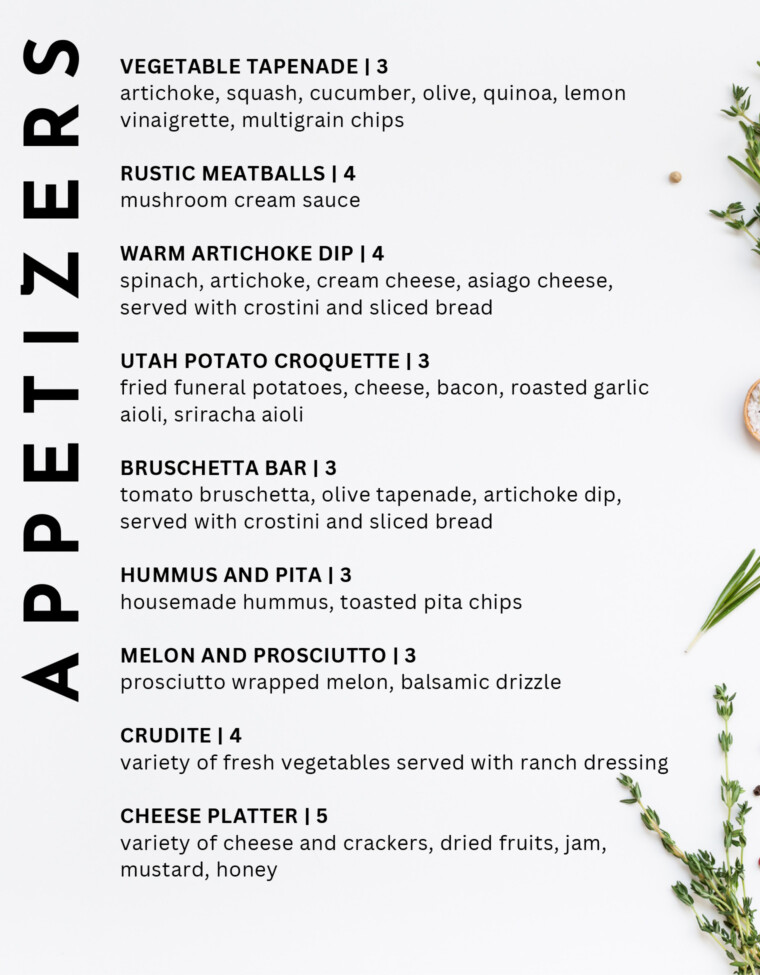 Market Catering Wedding Menu - Page 14