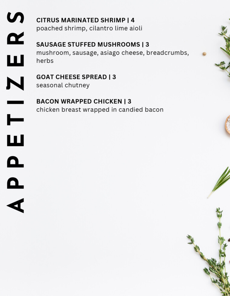 Market Catering Wedding Menu - Page 15