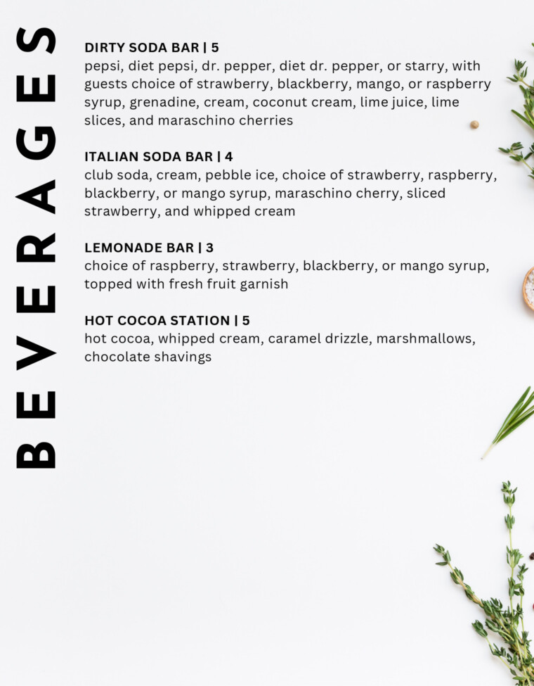 Market Catering Wedding Menu - Page 19