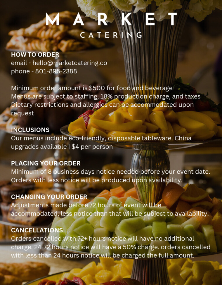 Market Catering Wedding Menu - Page 20