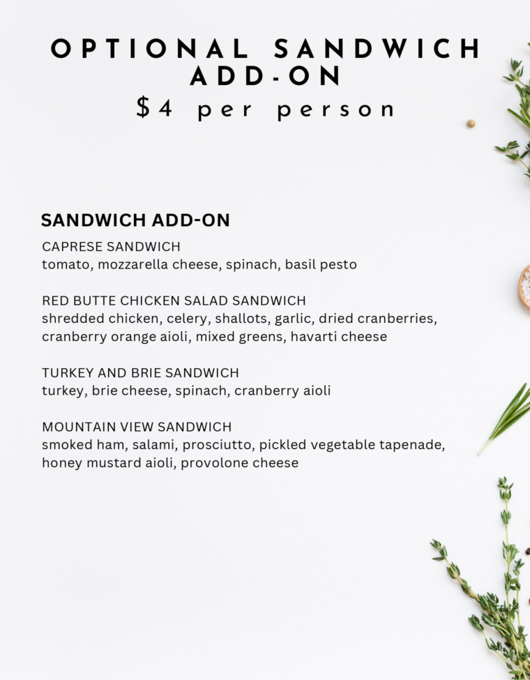 Market Catering Wedding Menu - Page 6